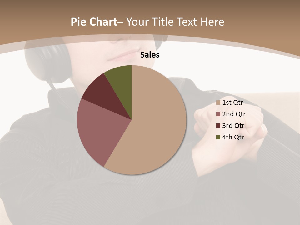 Relaxation Smiling Male PowerPoint Template