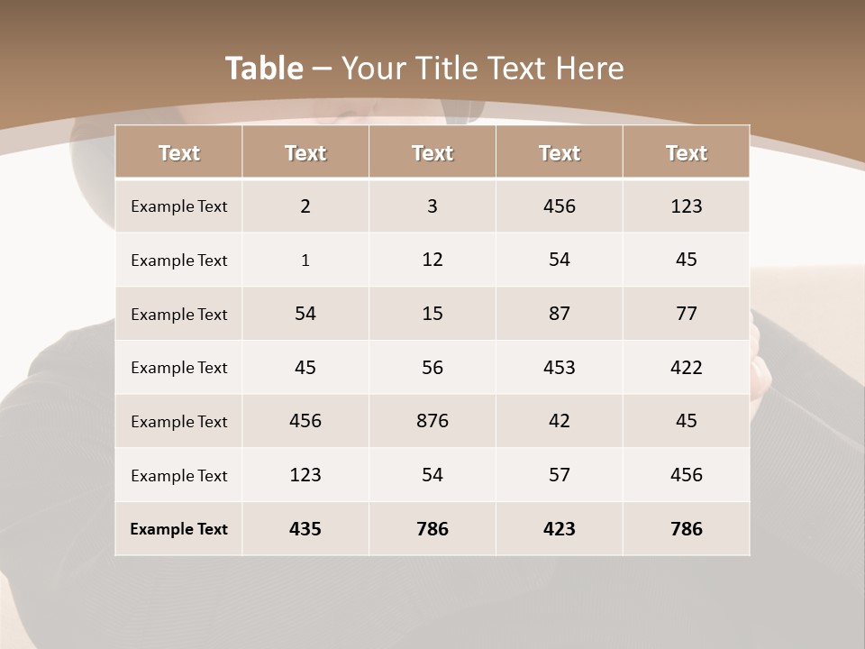 Relaxation Smiling Male PowerPoint Template