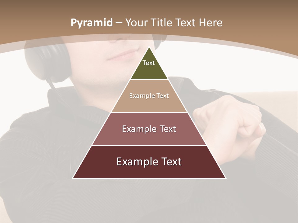 Relaxation Smiling Male PowerPoint Template