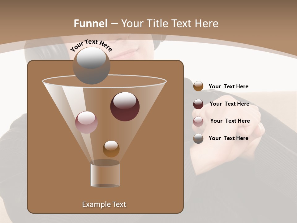 Relaxation Smiling Male PowerPoint Template