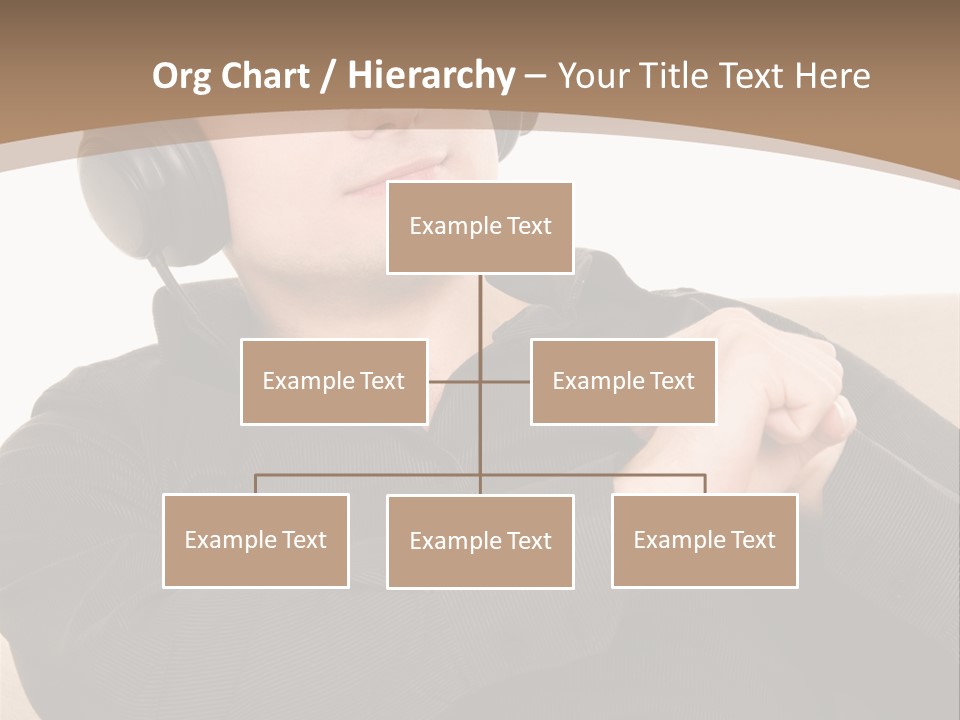 Relaxation Smiling Male PowerPoint Template