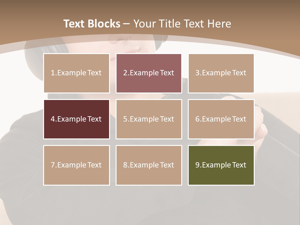 Relaxation Smiling Male PowerPoint Template