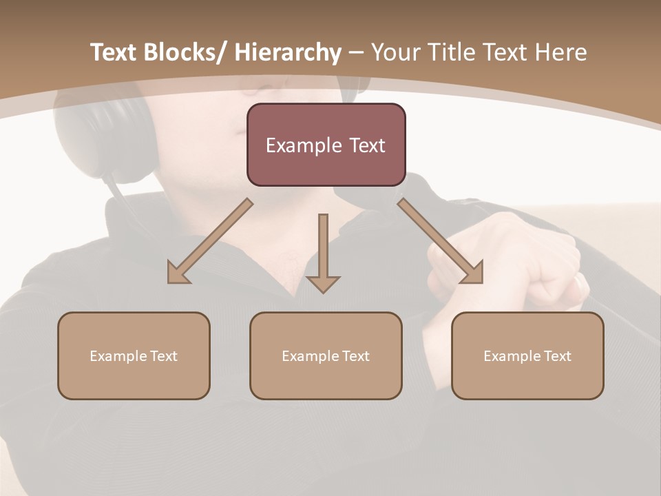 Relaxation Smiling Male PowerPoint Template