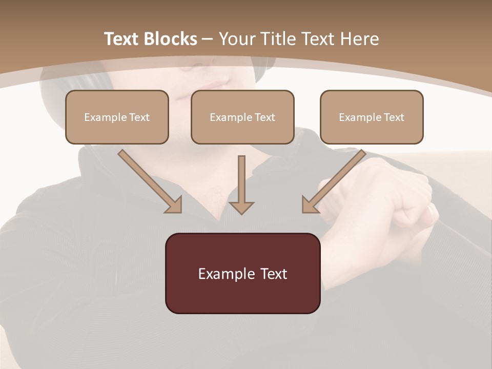 Relaxation Smiling Male PowerPoint Template