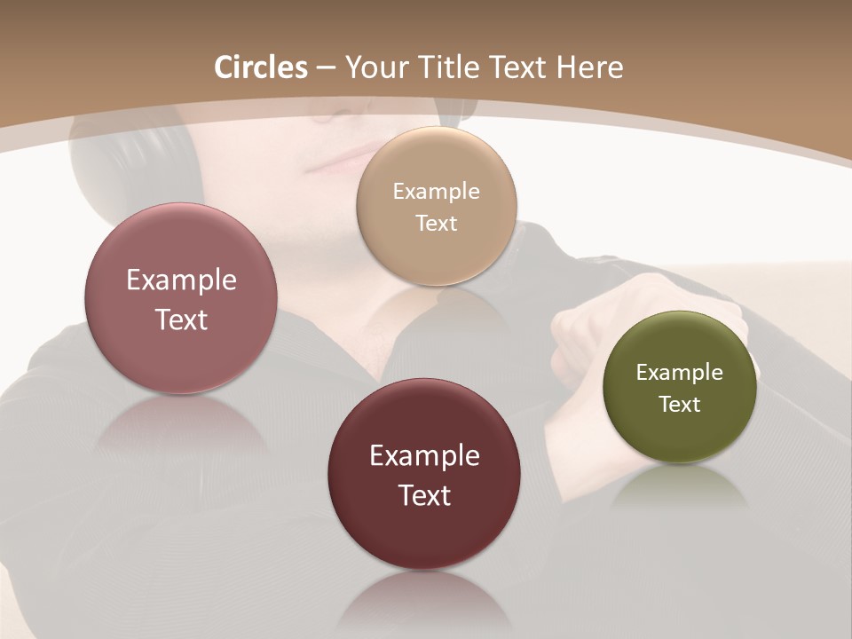 Relaxation Smiling Male PowerPoint Template