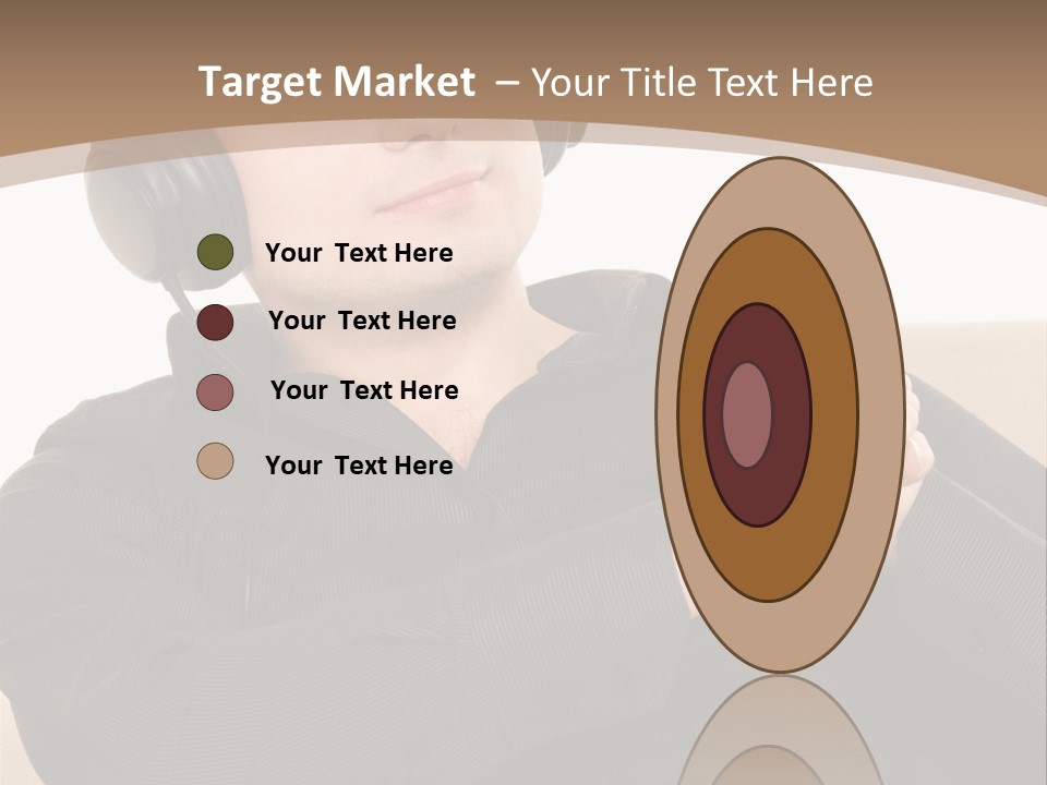 Relaxation Smiling Male PowerPoint Template