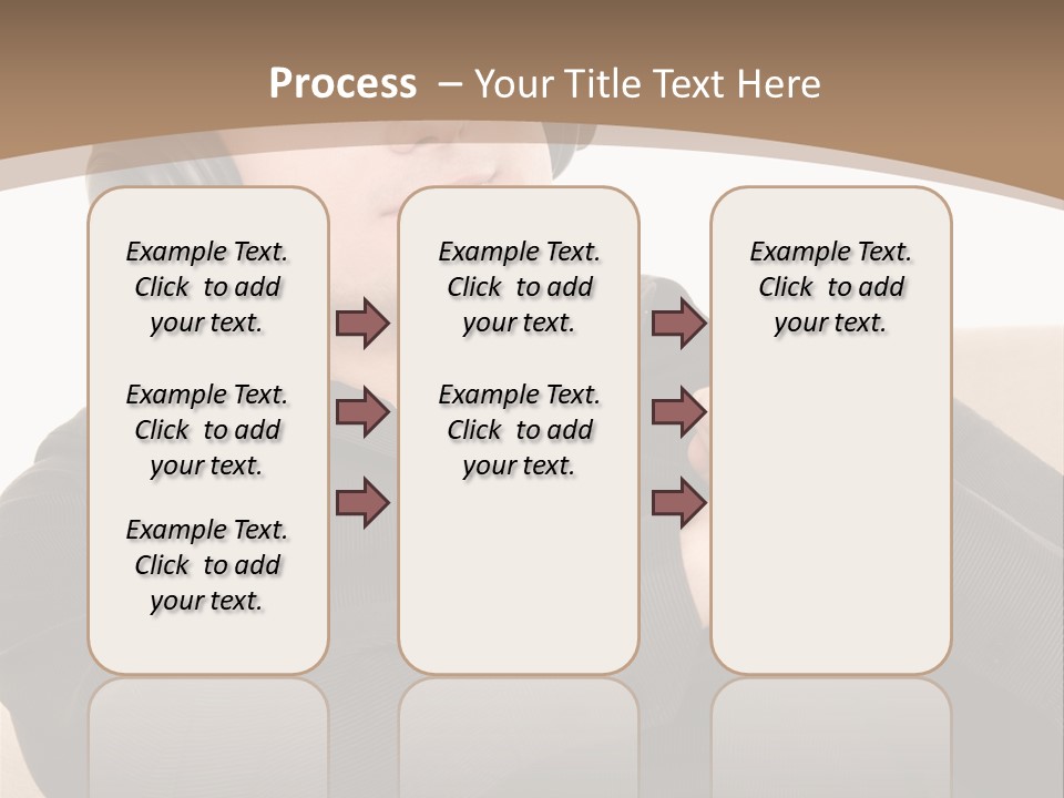 Relaxation Smiling Male PowerPoint Template