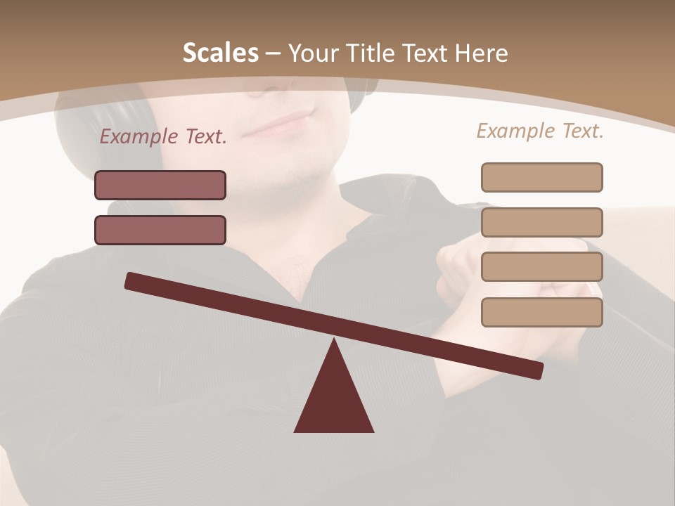 Relaxation Smiling Male PowerPoint Template