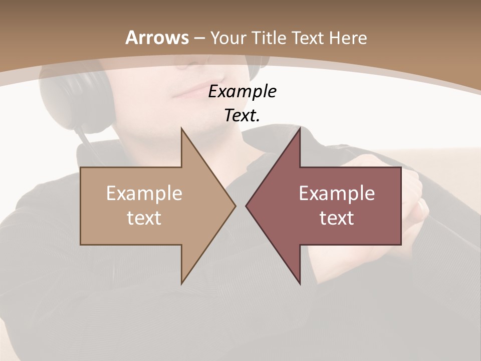 Relaxation Smiling Male PowerPoint Template