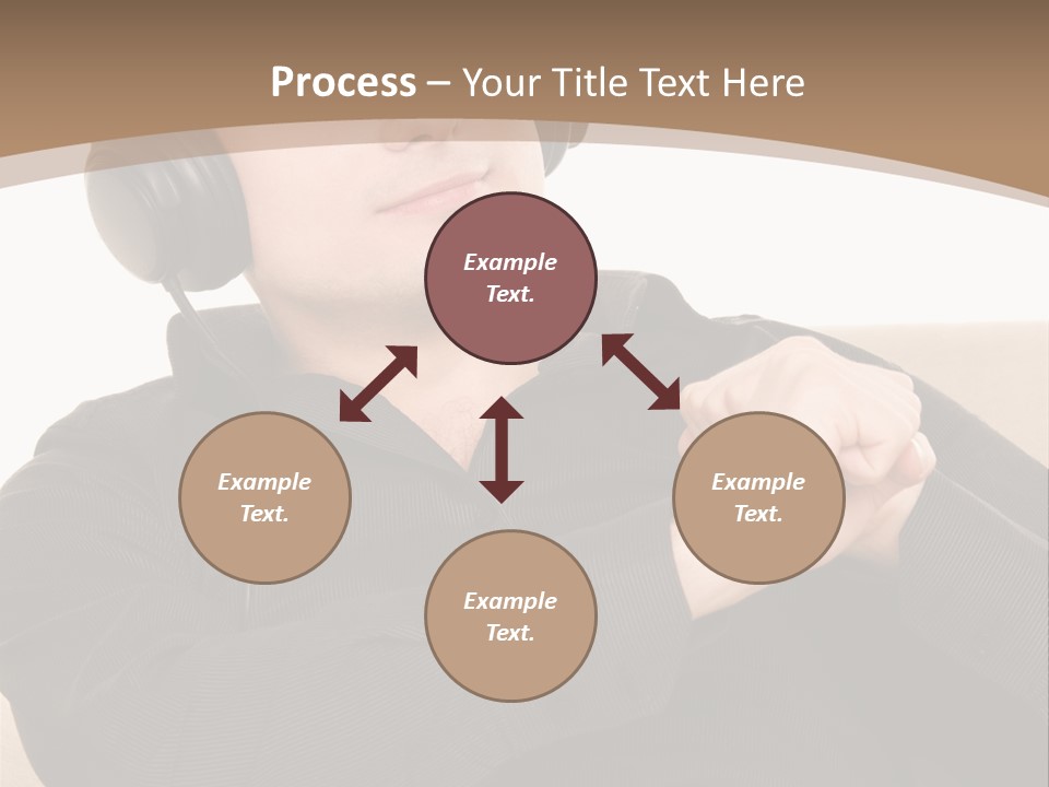 Relaxation Smiling Male PowerPoint Template