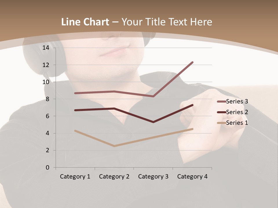 Relaxation Smiling Male PowerPoint Template