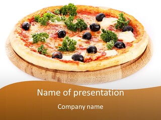 Chicken Salami Eat PowerPoint Template