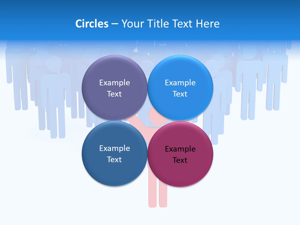 Connection Model Standing PowerPoint Template