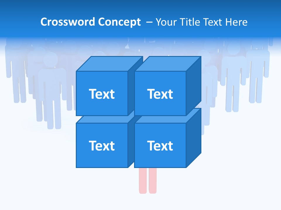 Connection Model Standing PowerPoint Template