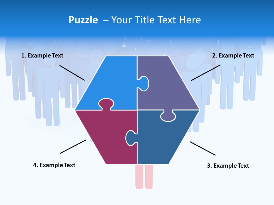 Connection Model Standing PowerPoint Template