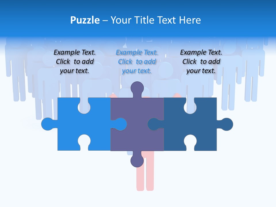 Connection Model Standing PowerPoint Template