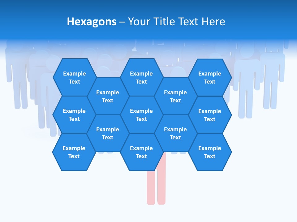 Connection Model Standing PowerPoint Template