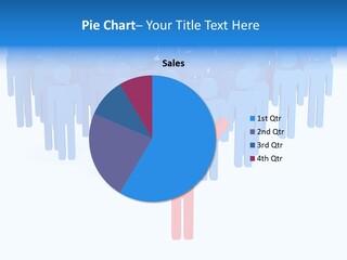 Connection Model Standing PowerPoint Template