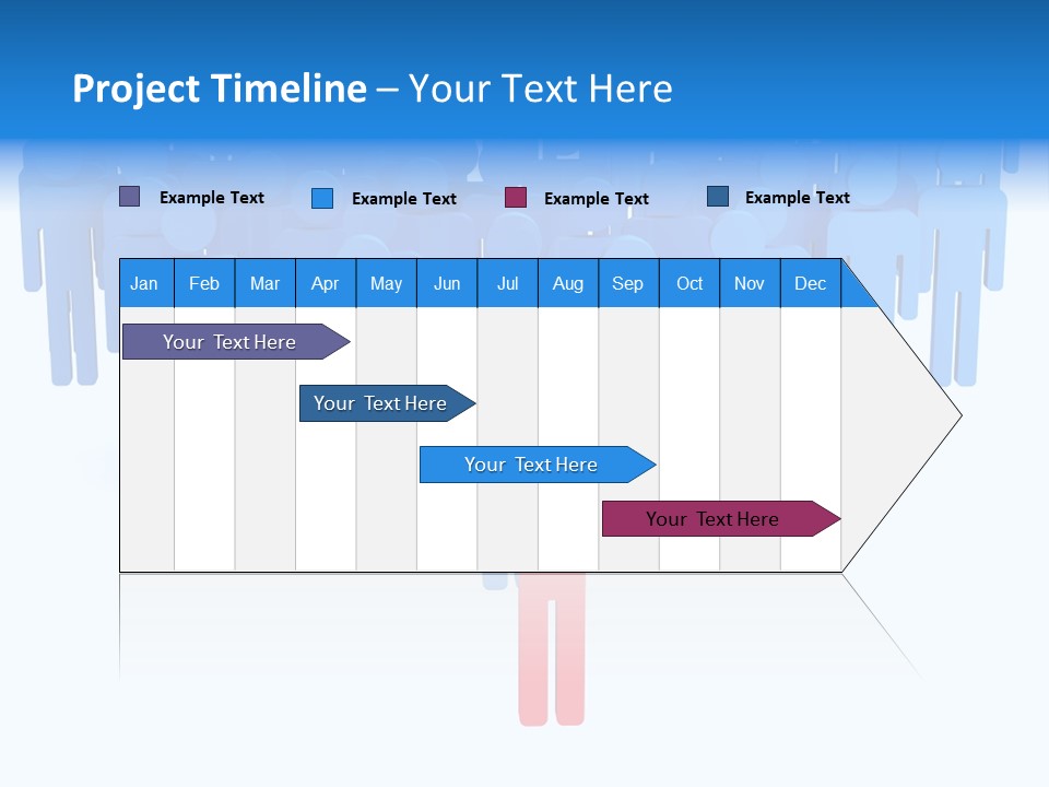 Connection Model Standing PowerPoint Template