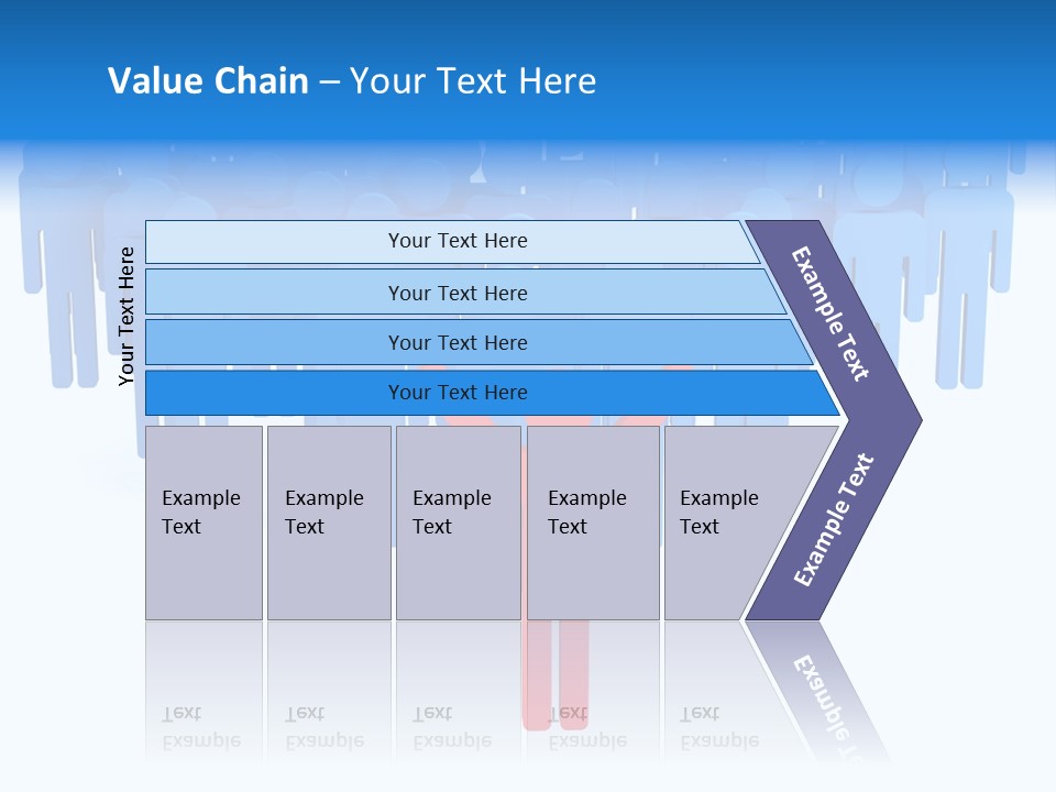 Connection Model Standing PowerPoint Template