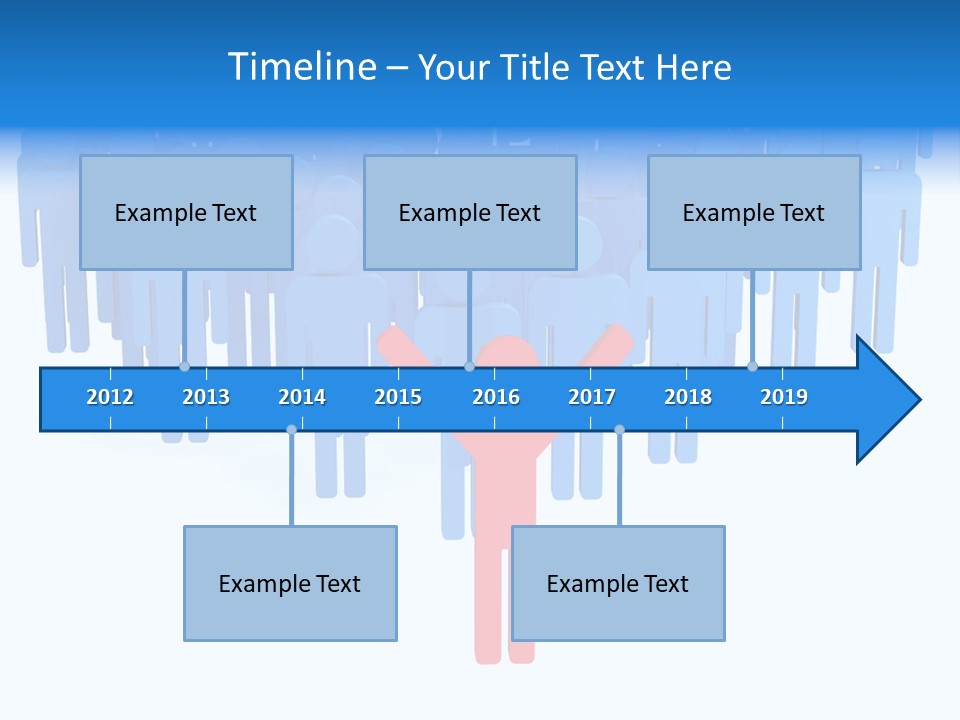 Connection Model Standing PowerPoint Template
