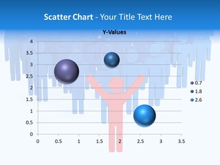 Connection Model Standing PowerPoint Template