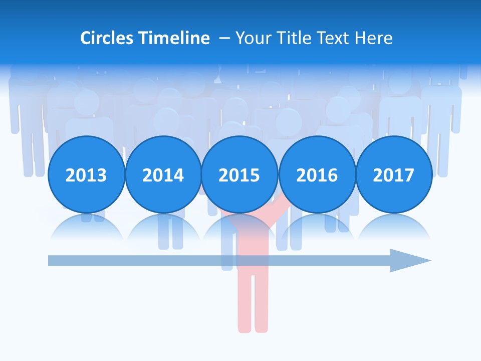 Connection Model Standing PowerPoint Template