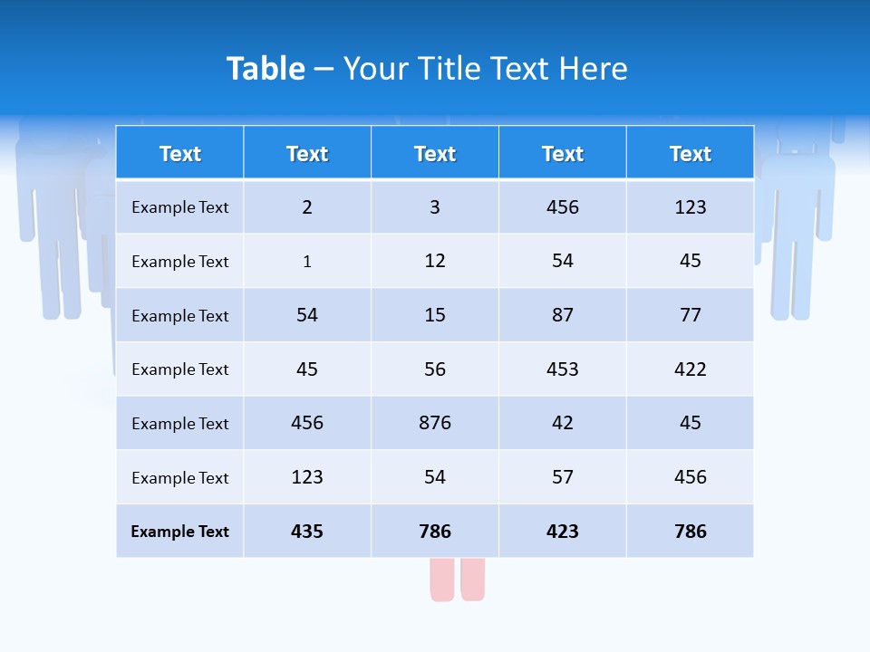 Connection Model Standing PowerPoint Template