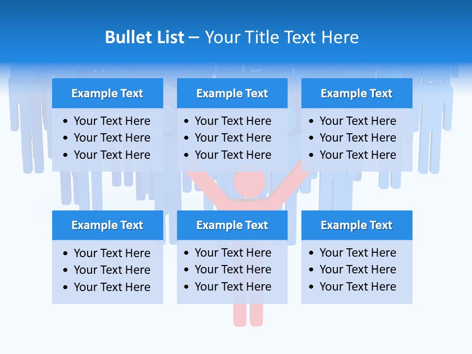 Connection Model Standing PowerPoint Template