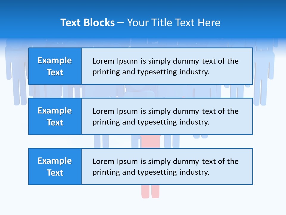 Connection Model Standing PowerPoint Template
