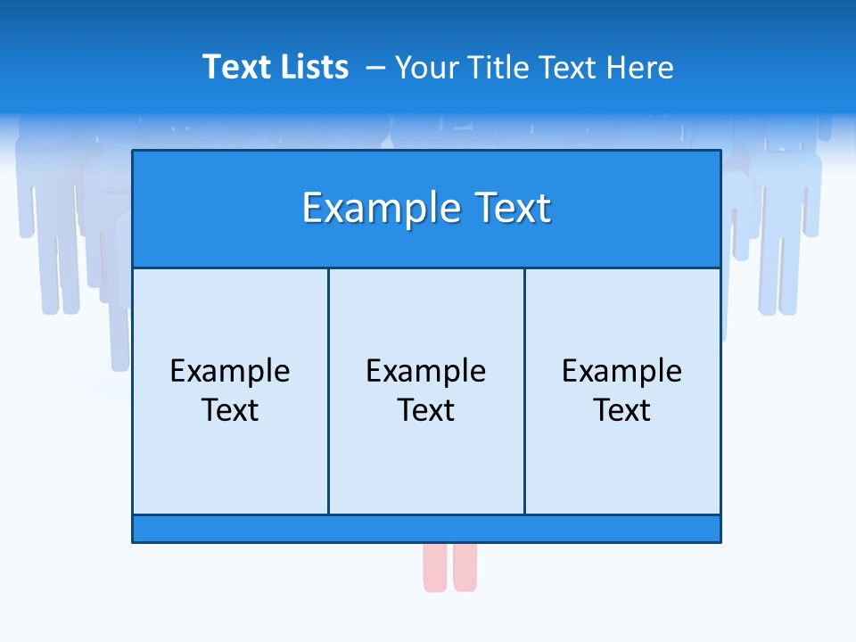 Connection Model Standing PowerPoint Template