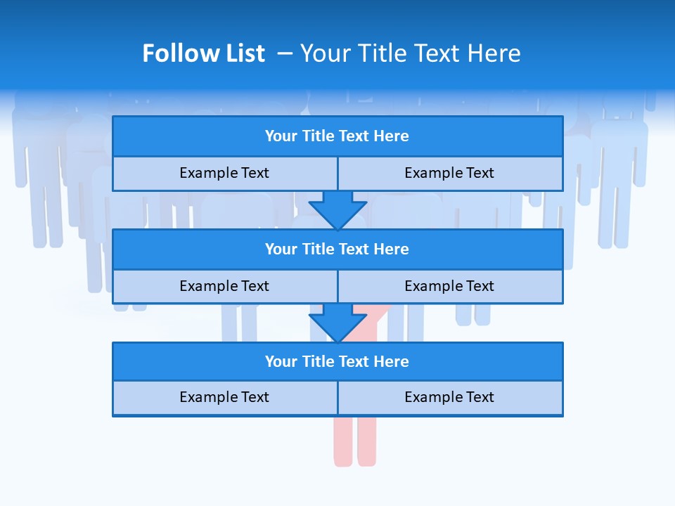 Connection Model Standing PowerPoint Template