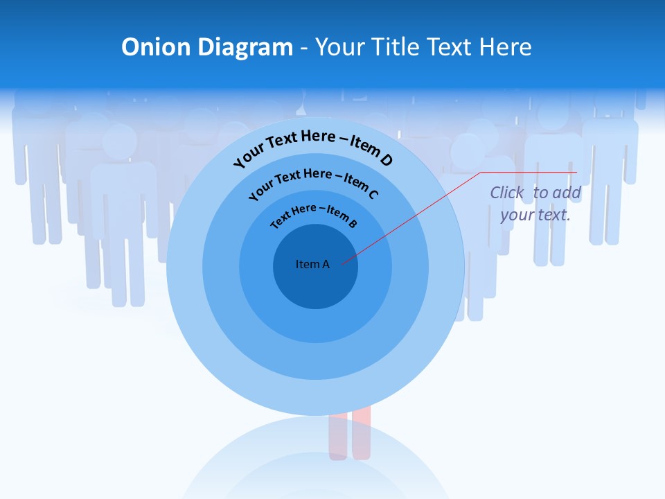 Connection Model Standing PowerPoint Template