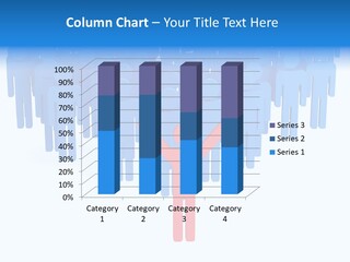 Connection Model Standing PowerPoint Template