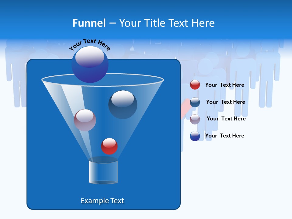 Connection Model Standing PowerPoint Template