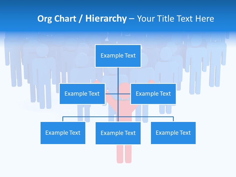 Connection Model Standing PowerPoint Template