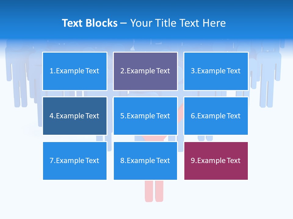 Connection Model Standing PowerPoint Template