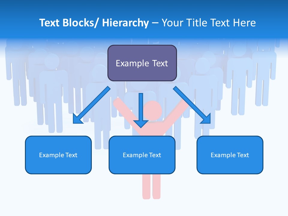 Connection Model Standing PowerPoint Template