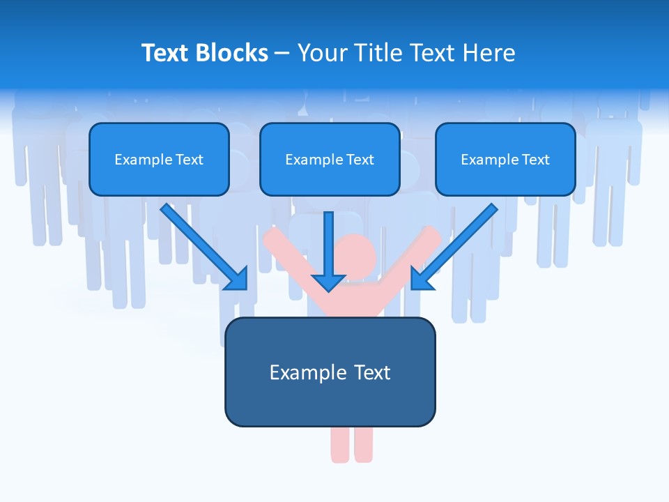 Connection Model Standing PowerPoint Template