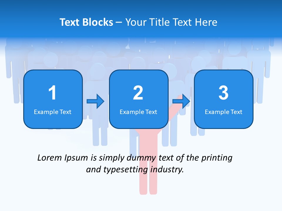Connection Model Standing PowerPoint Template