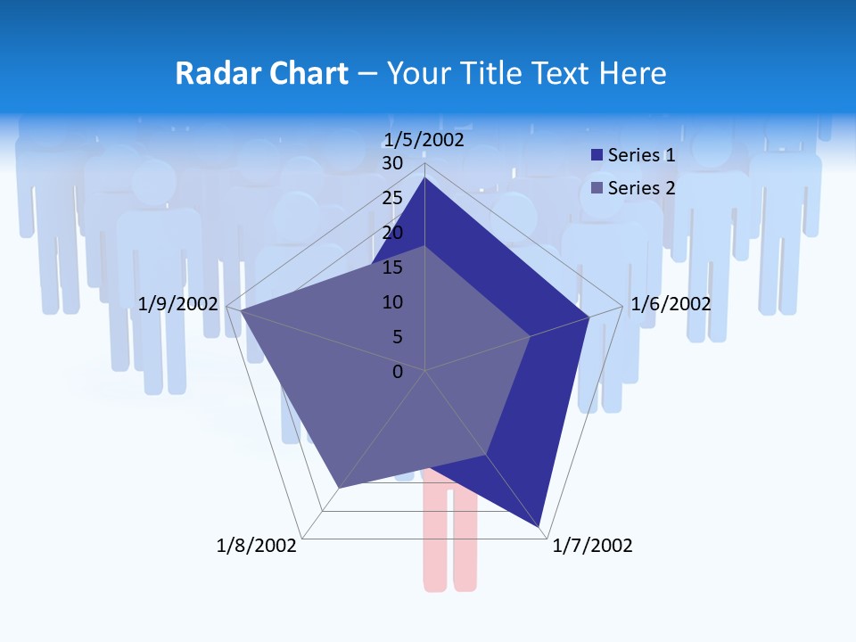 Connection Model Standing PowerPoint Template