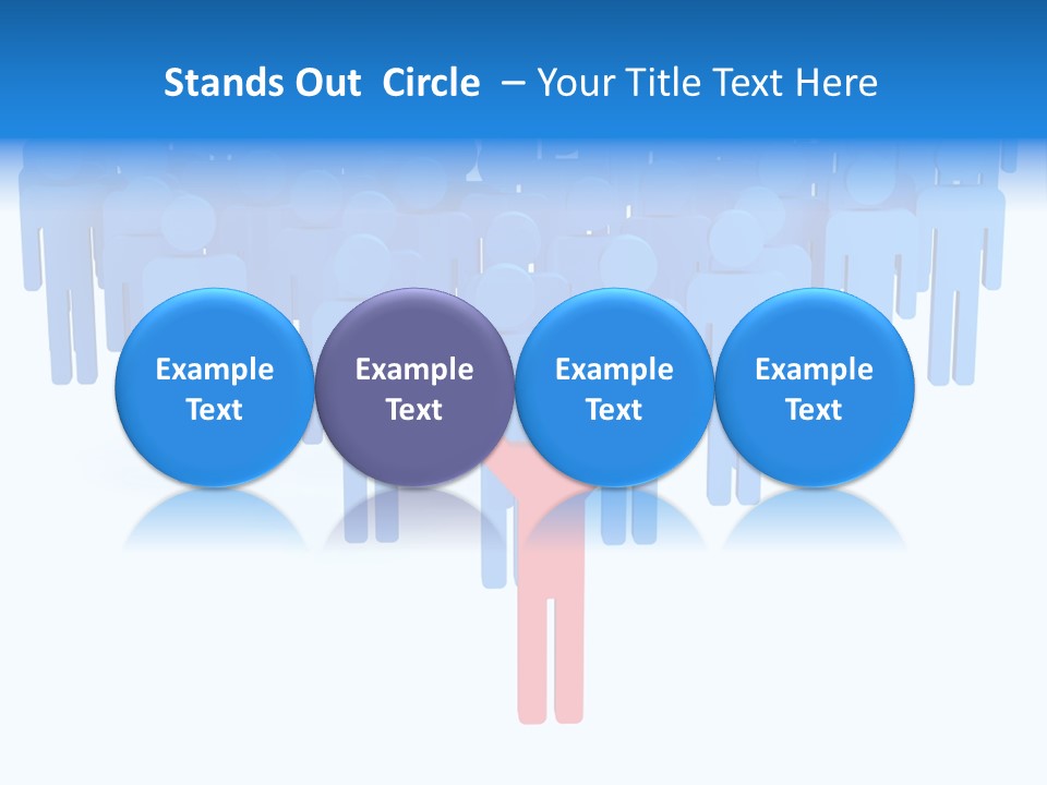 Connection Model Standing PowerPoint Template
