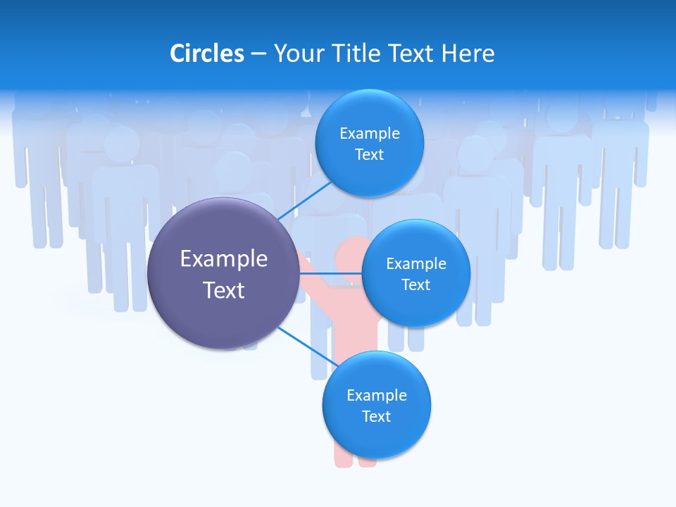 Connection Model Standing PowerPoint Template