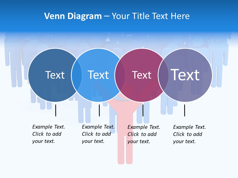 Connection Model Standing PowerPoint Template