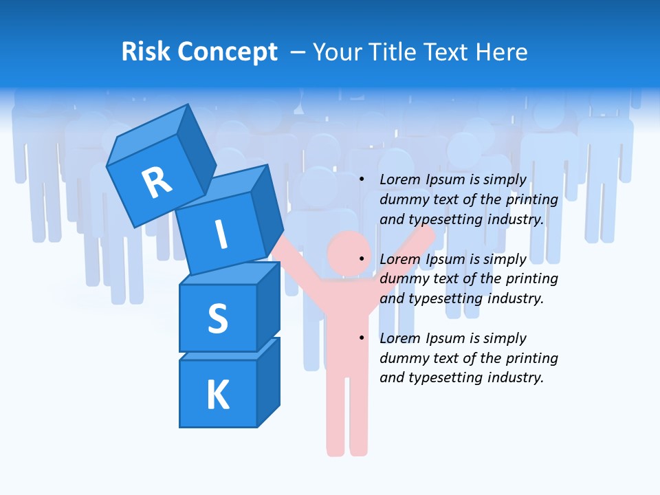 Connection Model Standing PowerPoint Template