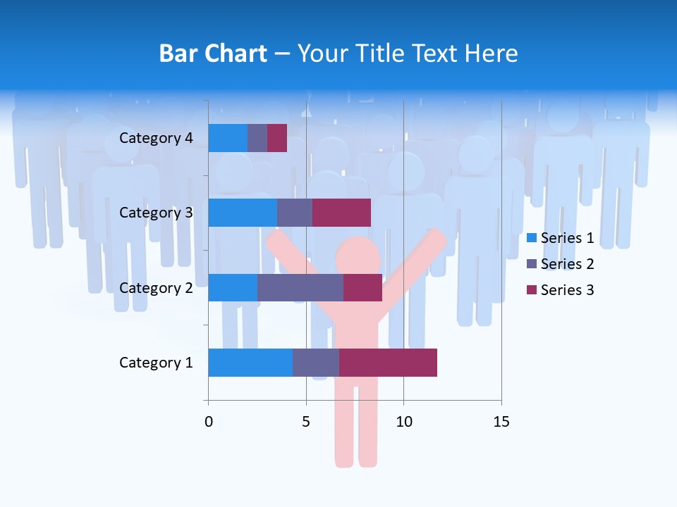 Connection Model Standing PowerPoint Template