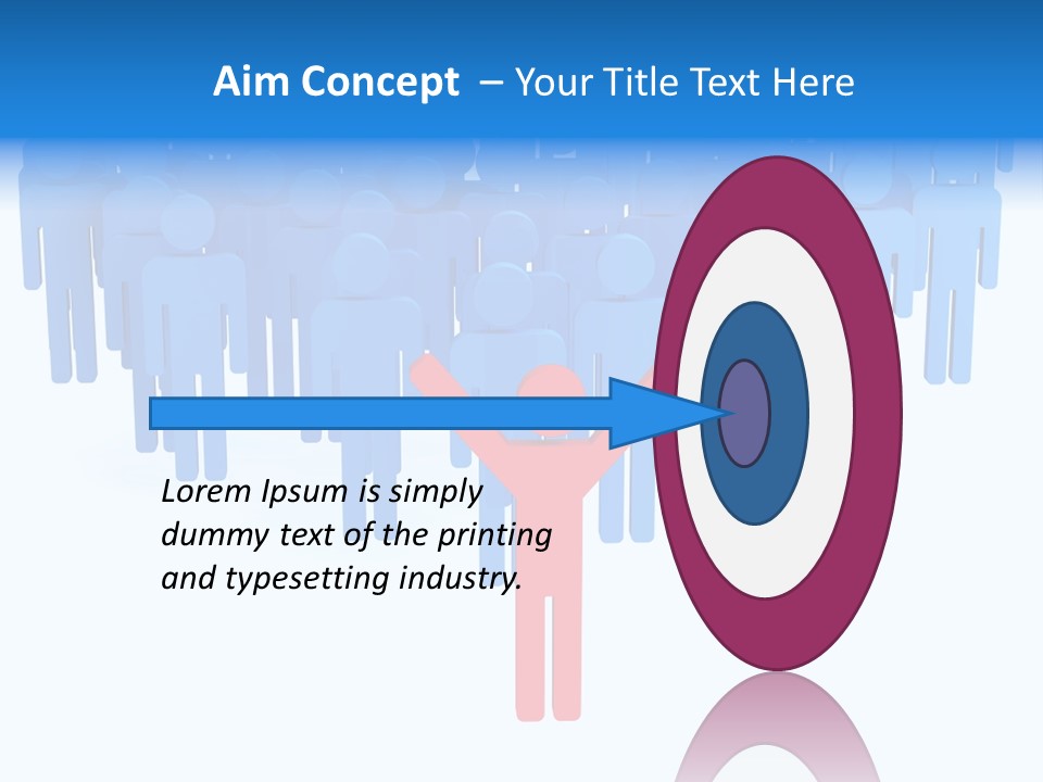 Connection Model Standing PowerPoint Template