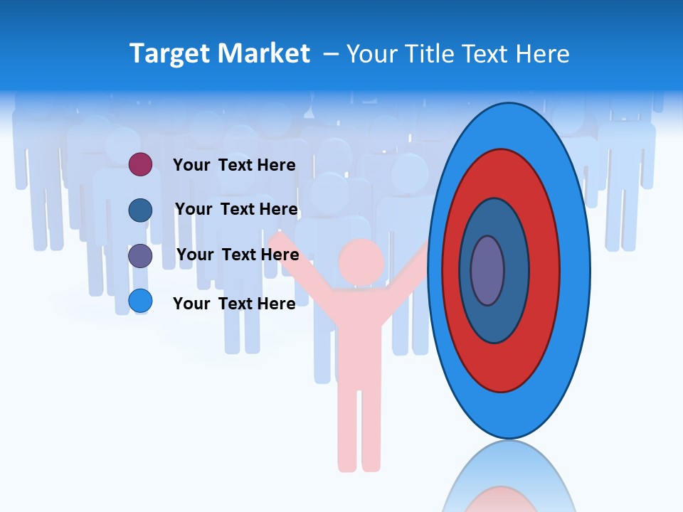 Connection Model Standing PowerPoint Template