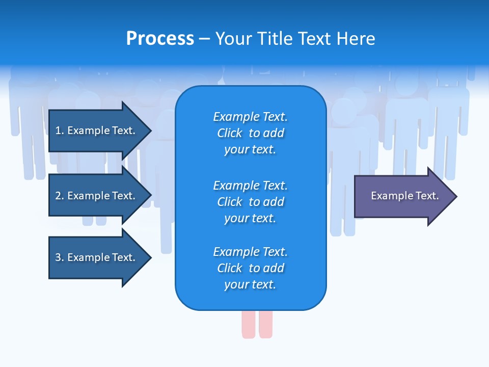Connection Model Standing PowerPoint Template