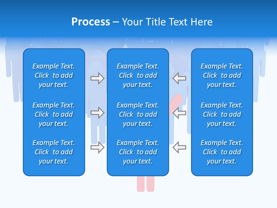 Connection Model Standing PowerPoint Template